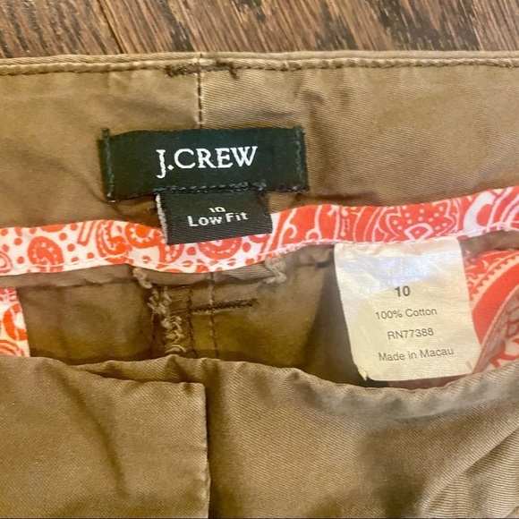 J. Crew low fit 100% cotton khaki pants 10 - Picture 2 of 9